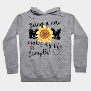 Being a new mom, expecting mother gift, Happy first Mothers Day Hoodie